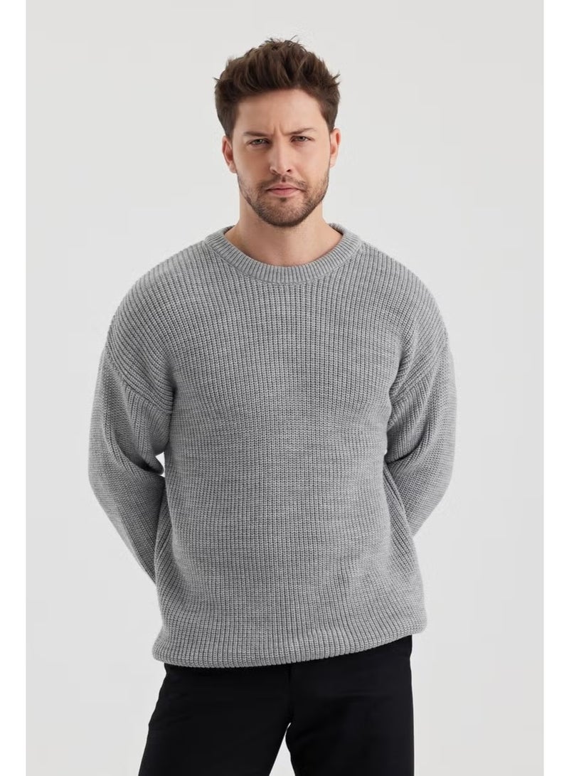 Cool Tarz Cool Style Men's Regular Fit Crew Neck Knitted Sweater - Image 4